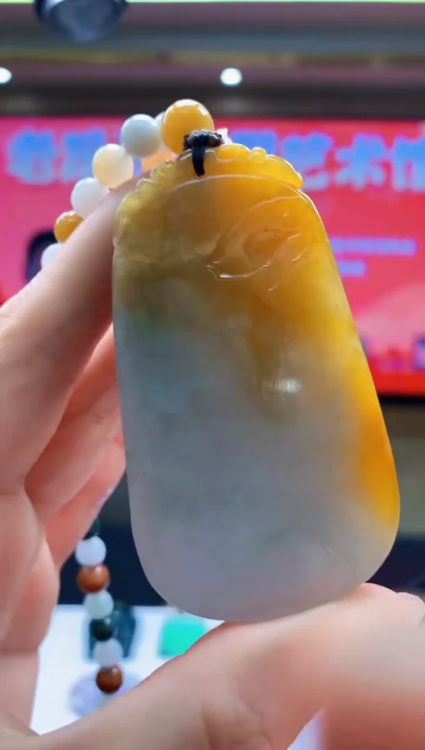 定制翡翠未镶嵌发****爱1034ry-毛货挂件