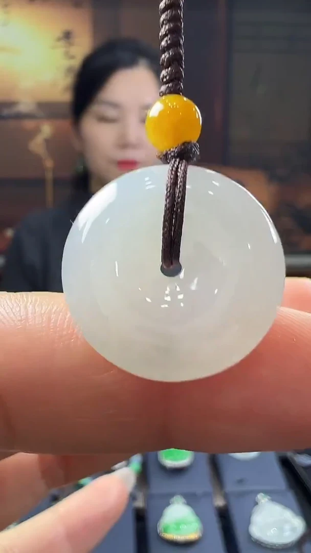 未镶嵌挂件翡翠平安扣手机挂