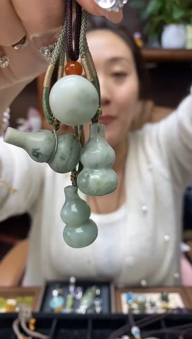 未镶嵌岫玉吊坠多样性发货其中发一