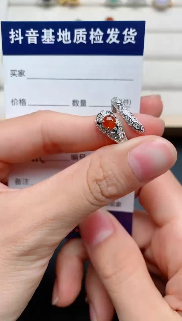 【闪购商品】翡翠戒指银S925镶嵌......