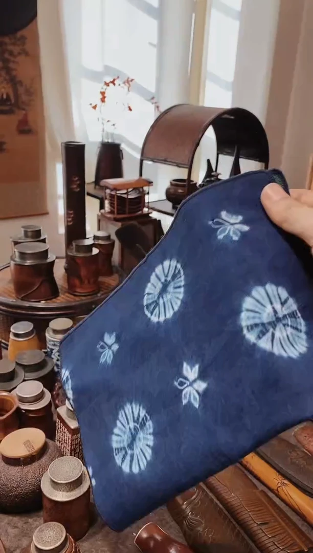 扎染长方精品茶巾