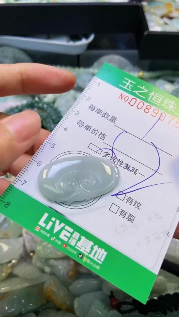 翡翠未镶嵌颈饰闪购0089075