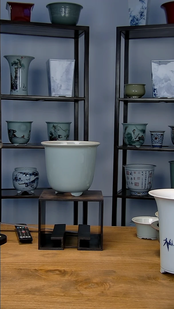 景德镇陶瓷手工花盆