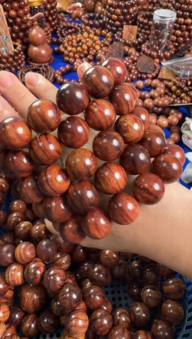 手串/手链黄花梨/降香黄檀48.8米正宗2.0规格大黑线海黄手串