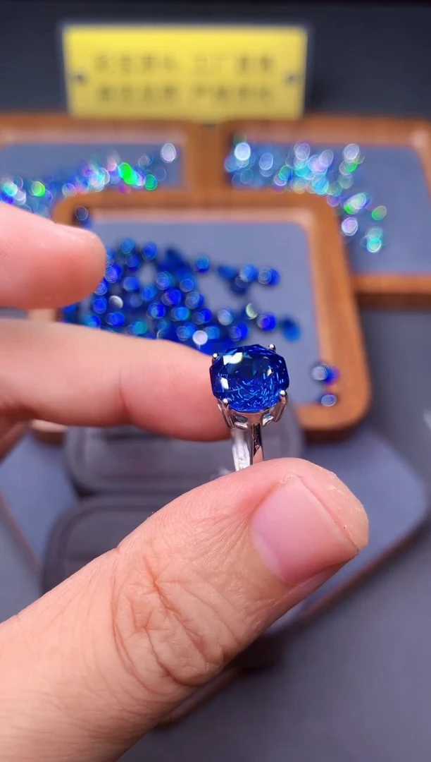 托帕石戒指银S925镶嵌0000