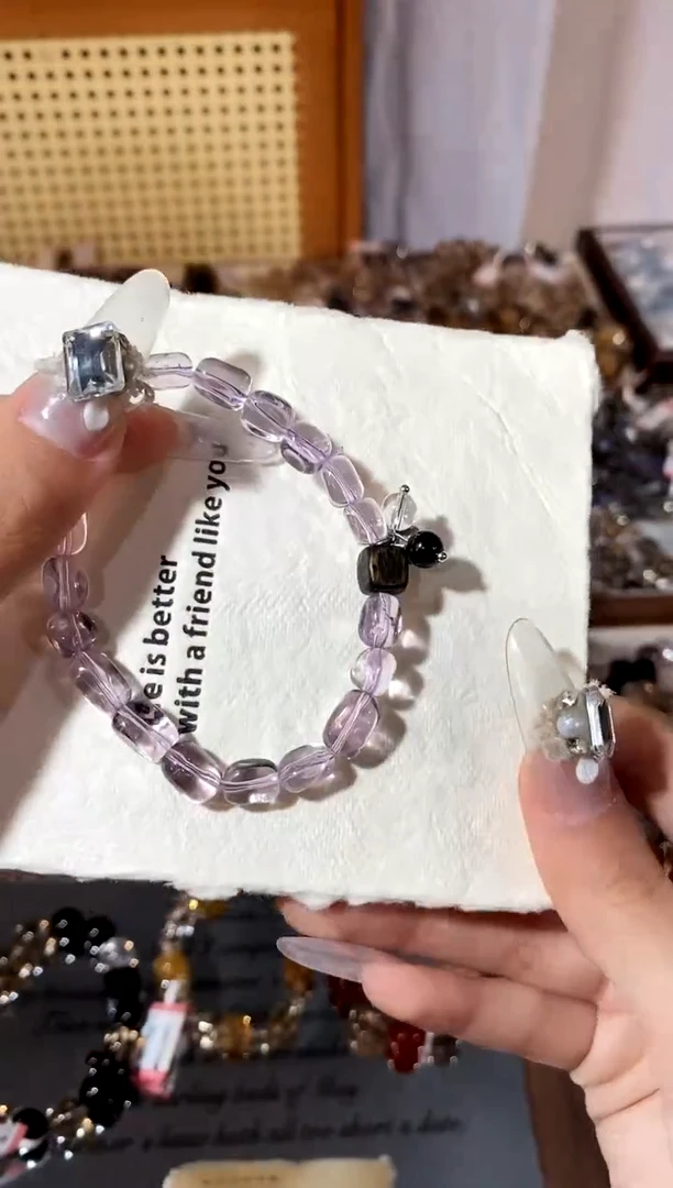 未镶嵌手串水晶紫水晶手串
