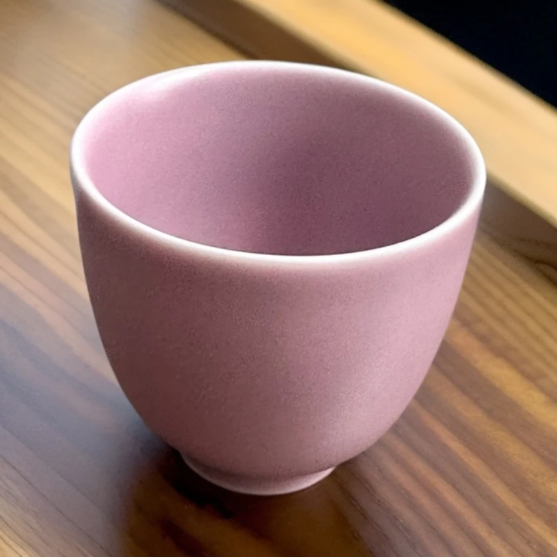 090猪油冻哑光紫汝浅紫主人杯小
