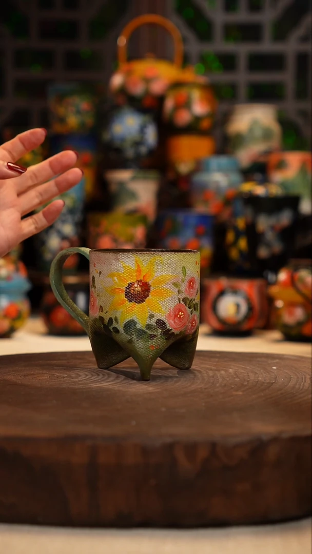 油画   釉下彩   杯子