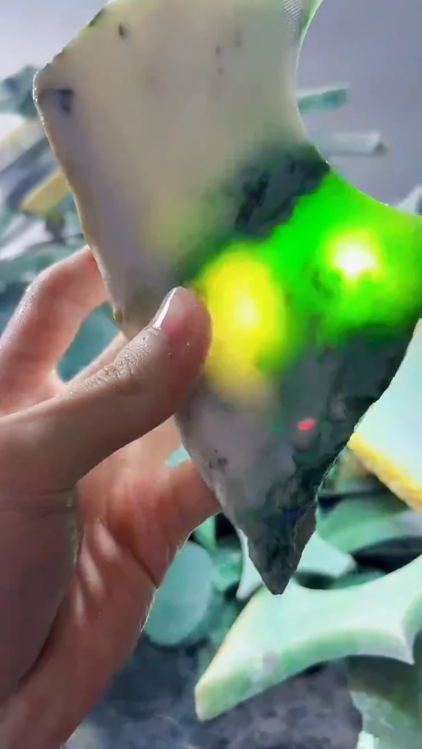 裸石翡翠缅甸翡翠A货文8