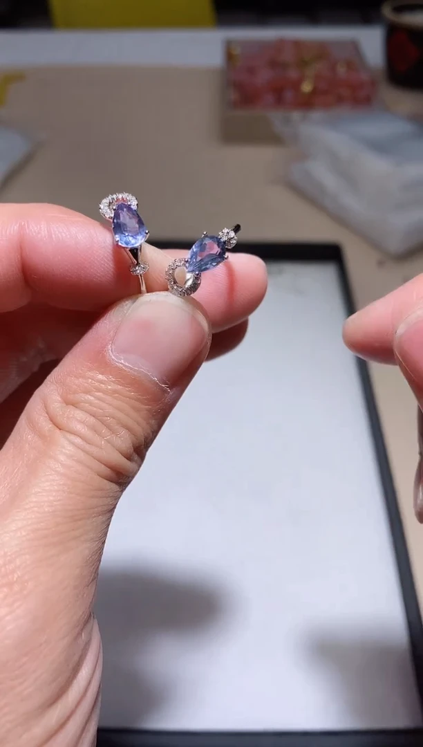 【闪购商品】萤石戒指未镶嵌多样性发其一【46】