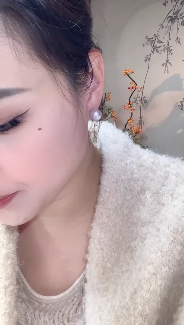 18K金镶嵌耳饰海水珍珠A15 多样性发货一件