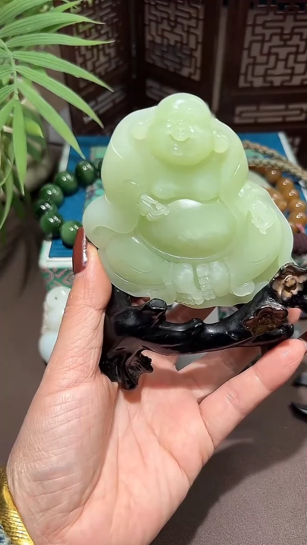 未镶嵌和田玉摆件和田玉佛公摆件31