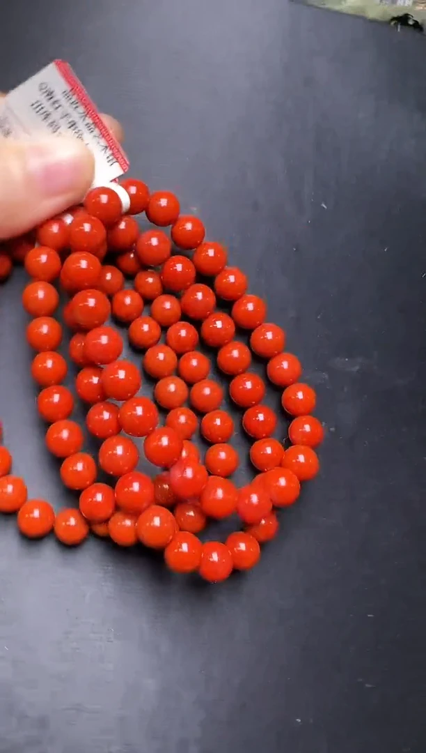 未镶嵌手串南红玛瑙多样性发一南红手串8m+   M55410X