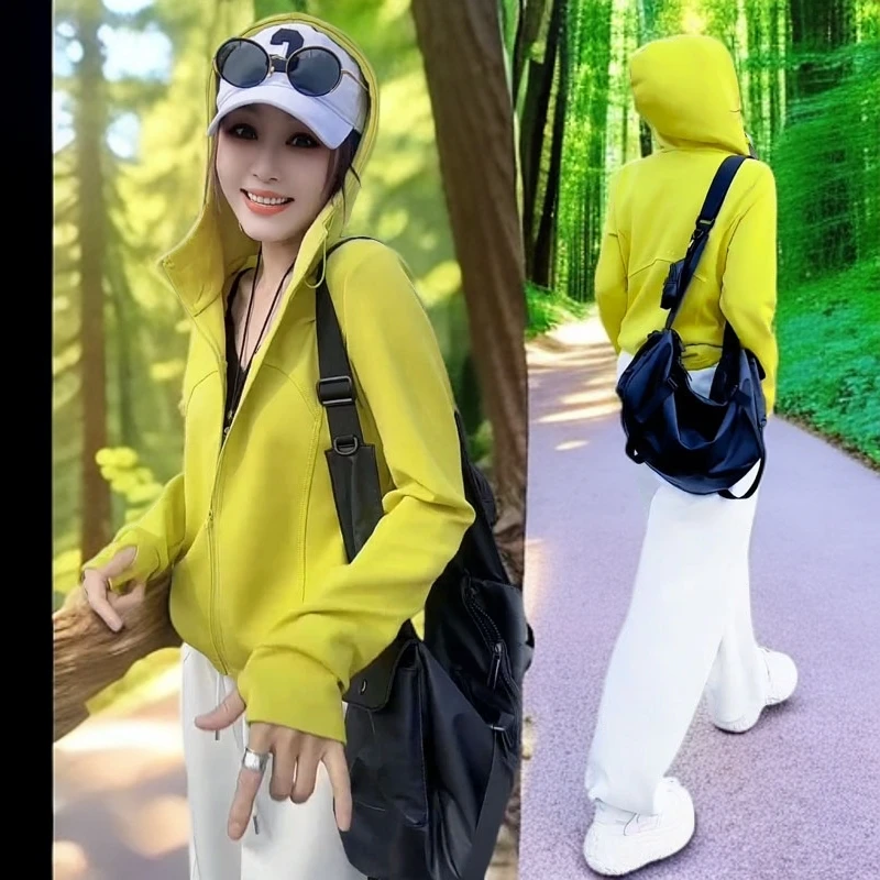 时尚休闲套装女2025秋季新款时髦洋气连帽开衫卫衣运动裤两件套潮