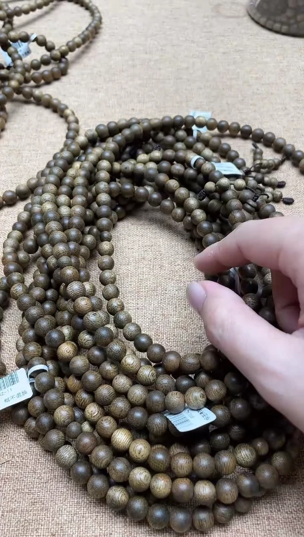 沉香手串文莱0.8圆珠多圈多样性发其一