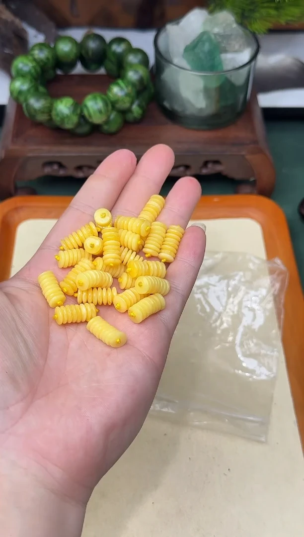 裸石蜜蜡未镶嵌蜜蜡隔片8mm发一组