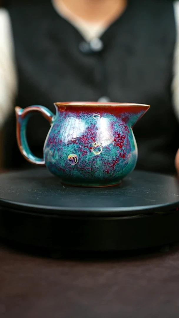 470#原矿钧瓷炉钧釉公道杯