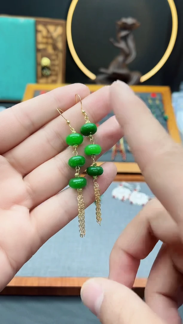 【闪购商品】玛瑙/玉髓耳钉银S925镶嵌819000