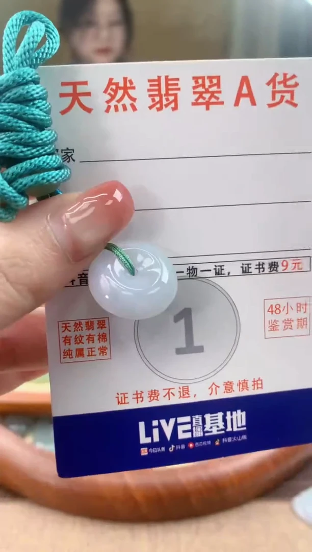 颈饰未镶嵌翡翠天然A货翡翠挂件