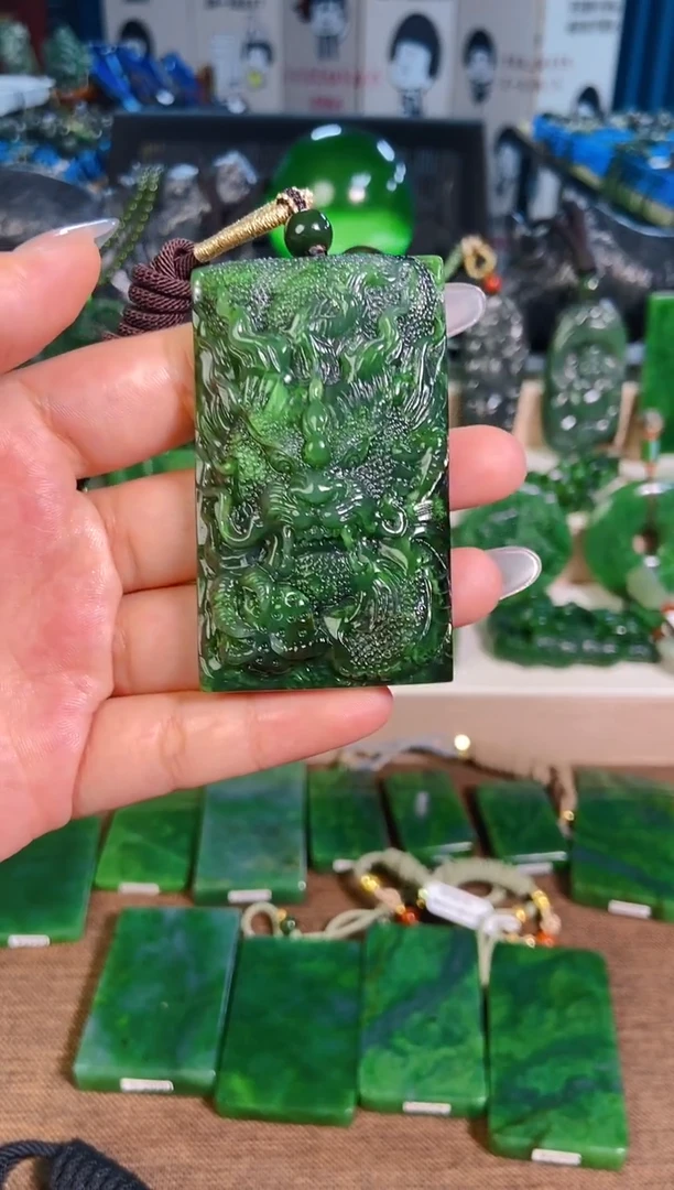 和田玉未镶嵌挂件1