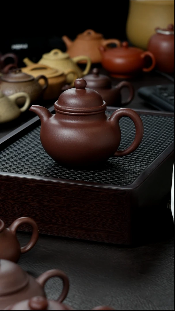 茶壶紫砂紫泥半手掇球半手190     全品