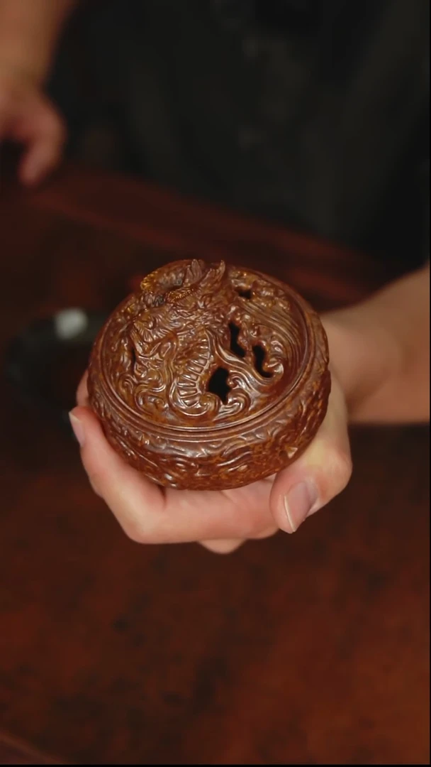 览古雅韵】草木灰龙香炉