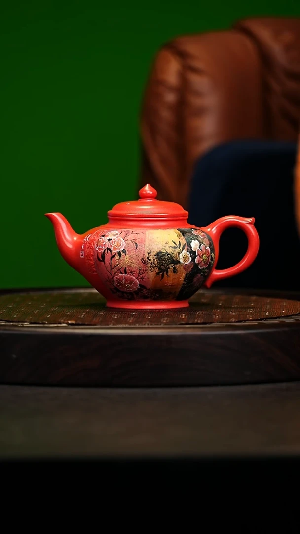 宜兴原矿高端紫砂 珊瑚红280cc