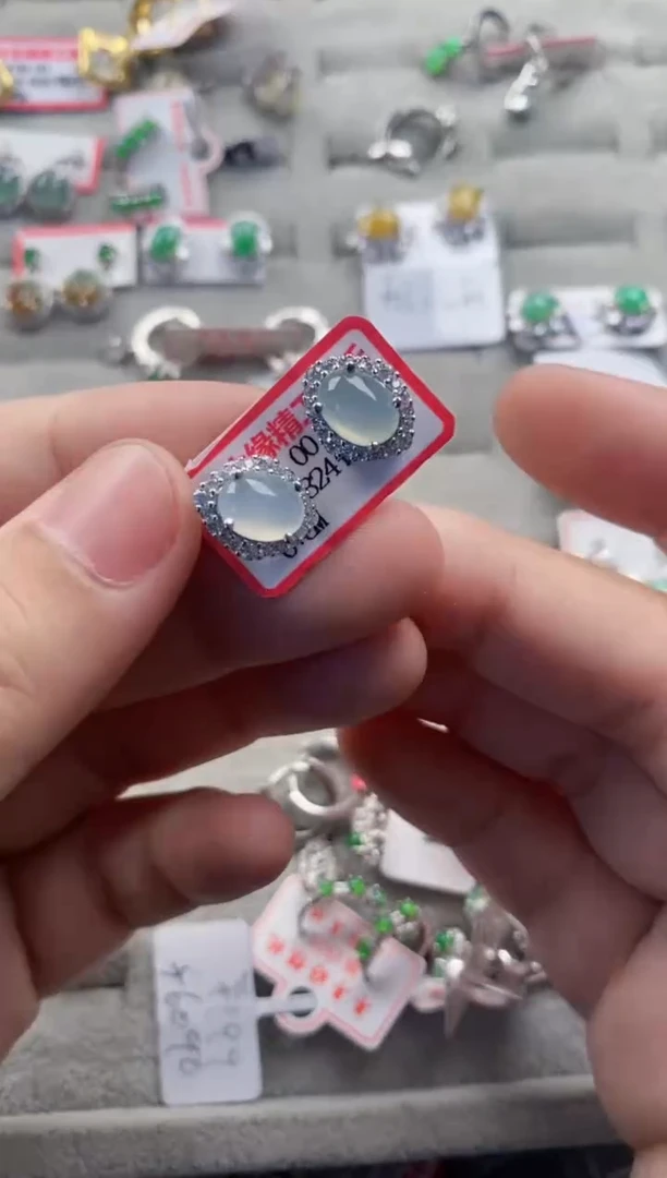 银S925镶嵌戒指翡翠999   7