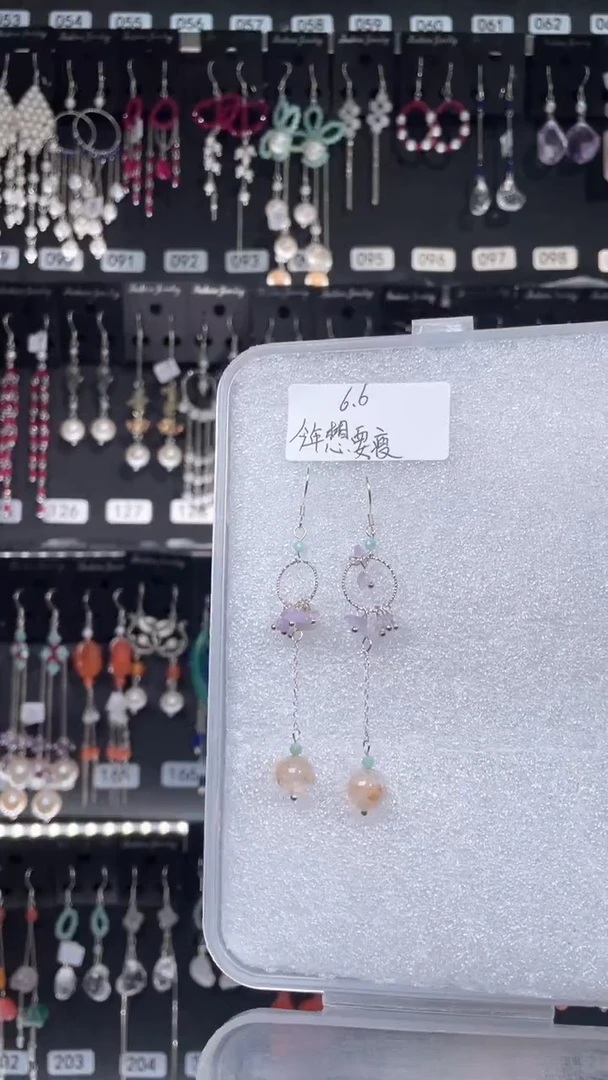 紫晶耳饰银S925镶嵌 今年想要瘦ya