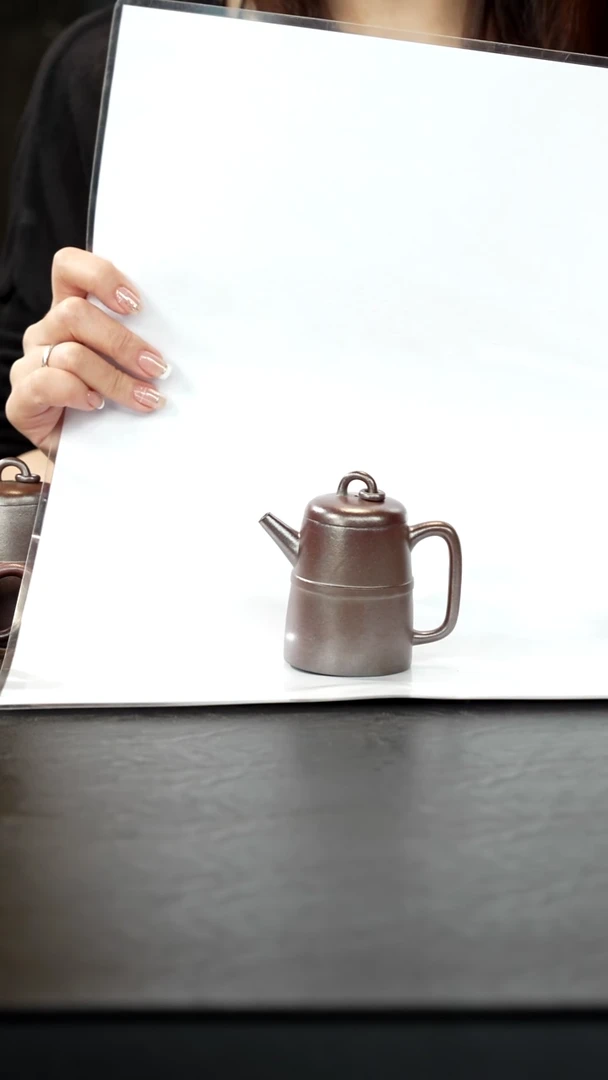 茶壶紫砂用****5柴烧天青泥花樽壶100cc