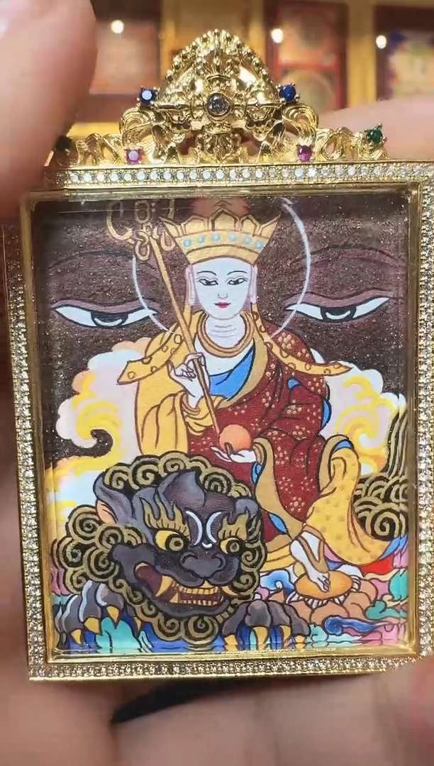 吊坠地藏--热贡纯手绘