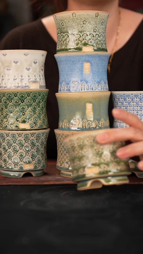 6-15-348花盆口径7.5混发1个