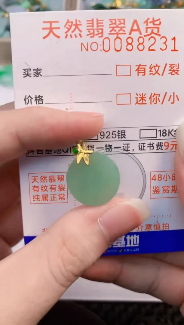 翡翠未镶嵌颈饰           1