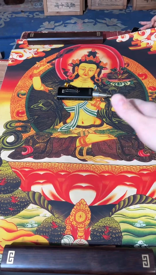 卷轴画龙妹唐卡直播tk16