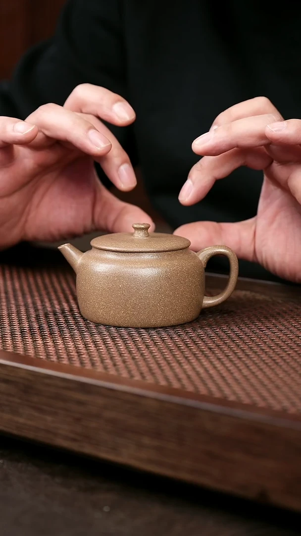 茶壶紫砂芝麻绿桑扁