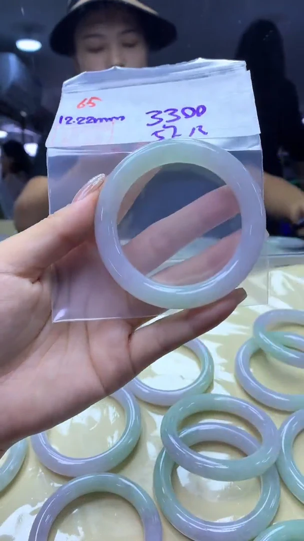 未镶嵌定制翡翠65手镯57+3300元+拍一发一