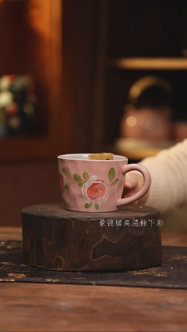 陶瓷景德镇高温釉下手绘陶瓷@L642@