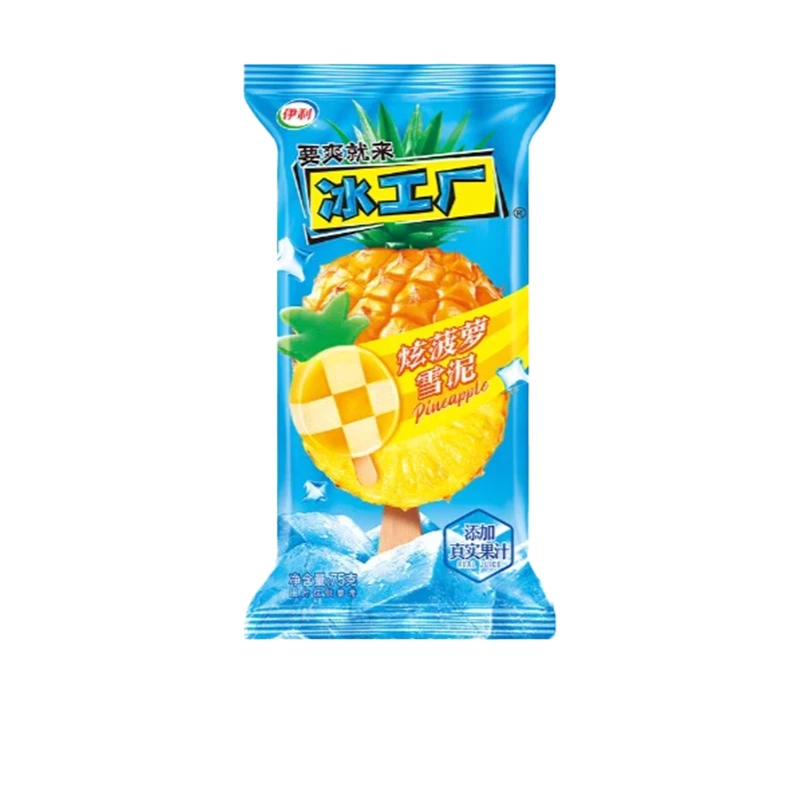 【京东次日达】【3支】伊利冰工厂炫菠萝冰淇淋冰棍雪糕雪糕同城送雪糕同城配