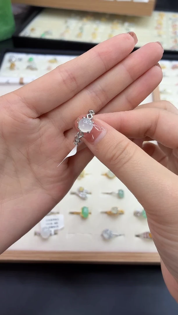 银S925镶嵌戒指翡翠111111111