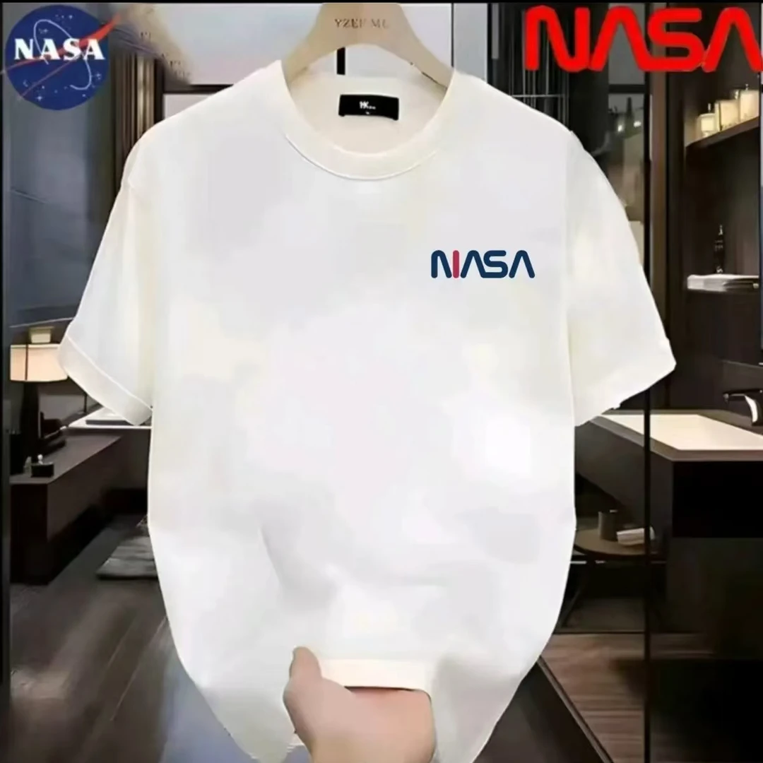NASA联名纯棉夏季圆领短袖T恤微宽松时尚男女同款休闲百搭08