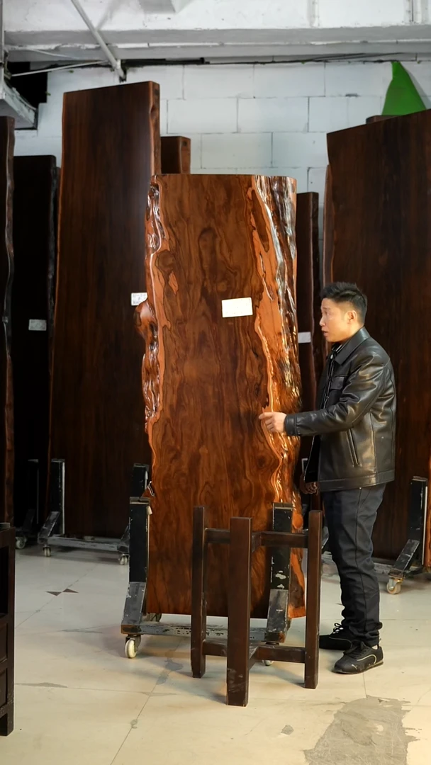 AD-535大叶紫檀195.5*72*9加黑三角支架*2