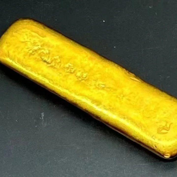 金色古玩可收藏条子长条家居装饰礼品摆件可融化可改款纯手工