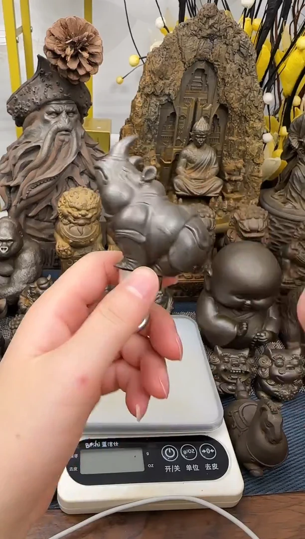 铁精致创意小犀牛摆件