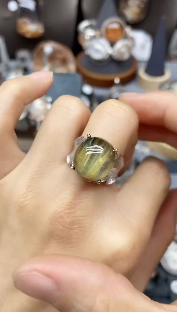 银S925镶嵌珠宝半成品水晶定制定制