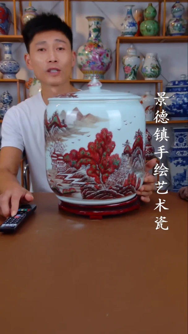 现代景德镇手工手绘陶瓷摆件76