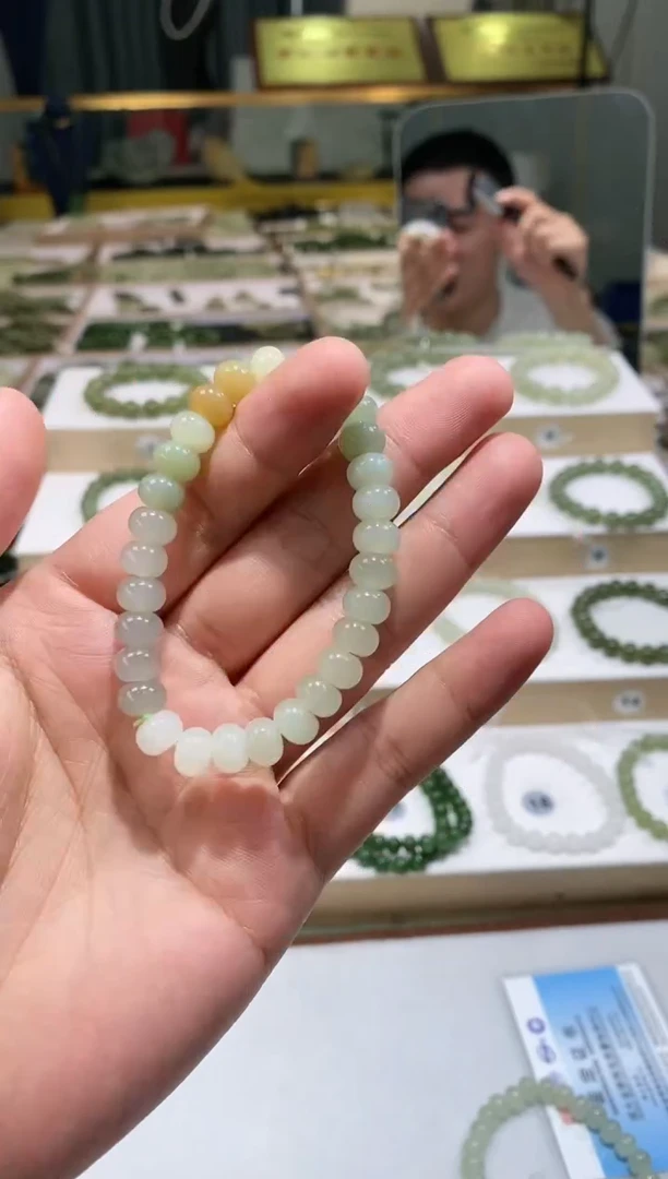 手串未镶嵌和田玉天然和田玉多宝算盘珠手串多样性发一件
