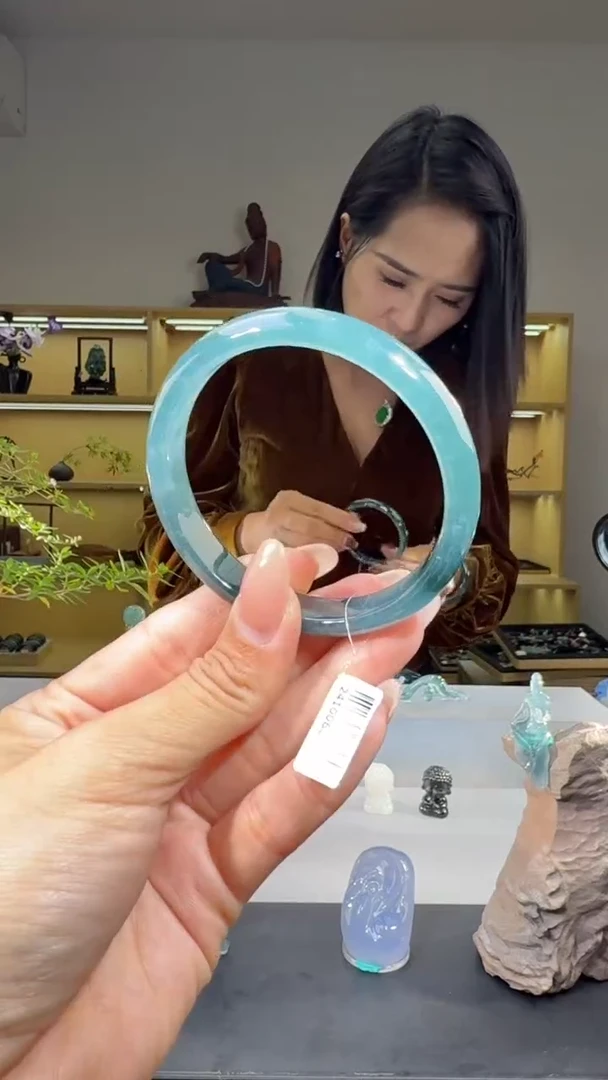 未镶嵌手镯翡翠56圈