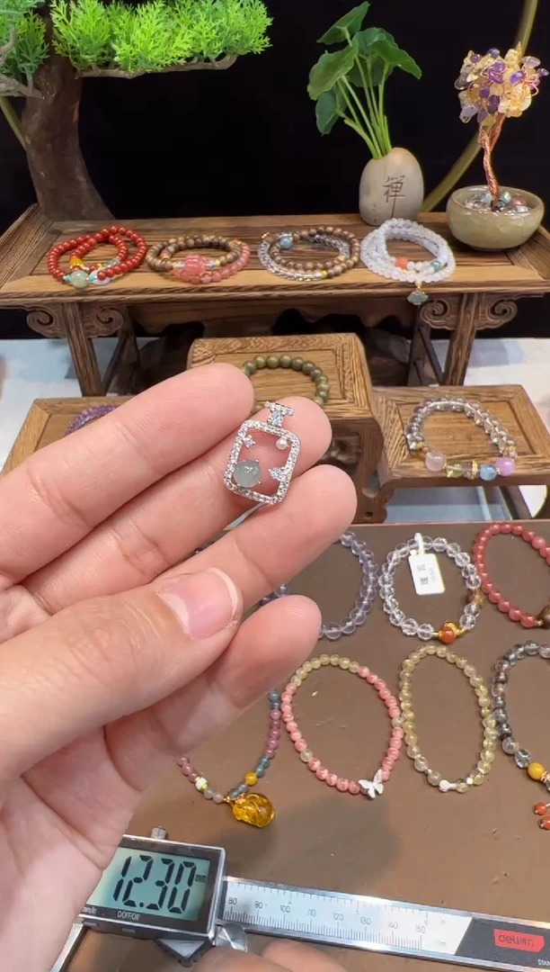 【闪购商品】翡翠吊坠银S925镶嵌@@吊坠