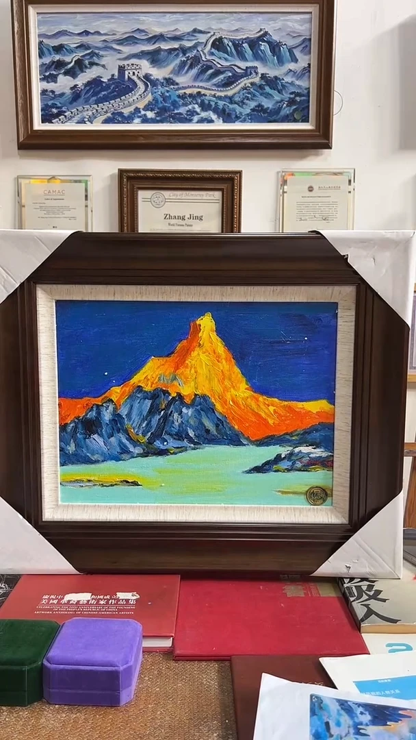 国画张敬油画作品12