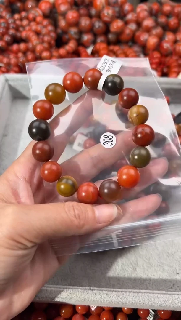 未镶嵌手串南红玛瑙13+